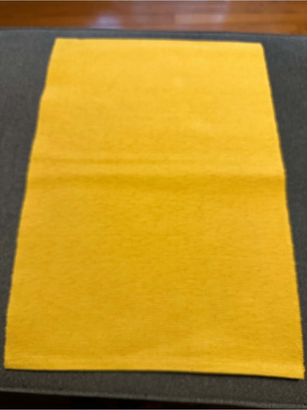 Mustard Yellow Knit Table Runner - 100% Cotton (40 Inches)